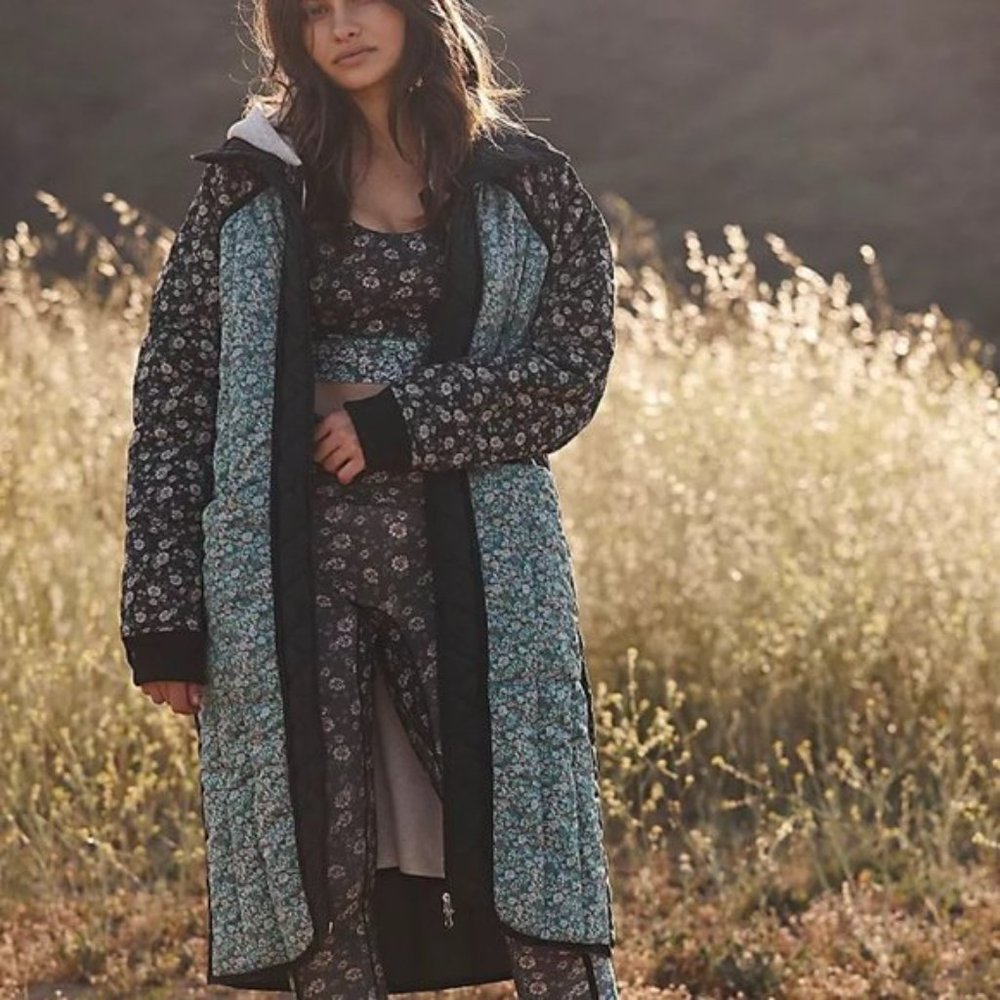 Free People Toledo Longline Printed Puffer